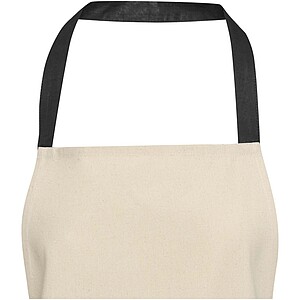 Nia 200 g/m2 recycled cotton apron, solid black