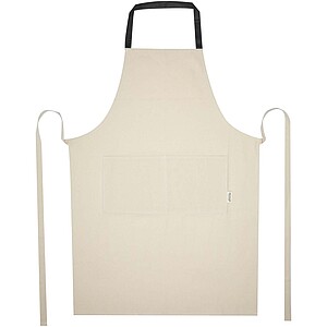 Nia 200 g/m2 recycled cotton apron, solid black