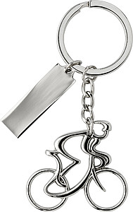 Nickel plated keychain.Silver