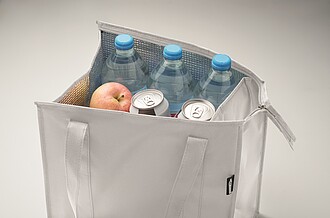 Non woven RPET cooler bag, white