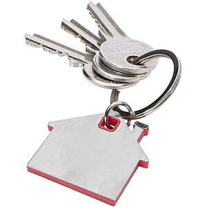 Nook house-shaped keychain, red