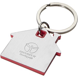 Nook house-shaped keychain, red