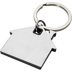 Nook house-shaped keychain, solid black