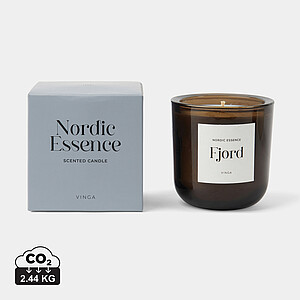 Nordic essence scented candle large, blue, dark brown