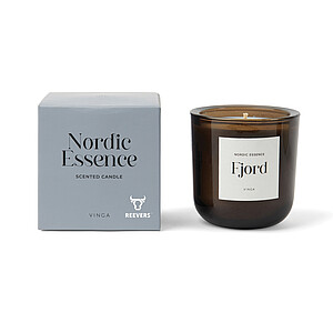 Nordic essence scented candle large, blue, dark brown