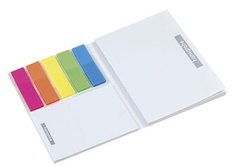 Note-it with plastic adhesive marks