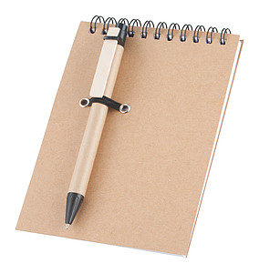 notebook with pen
