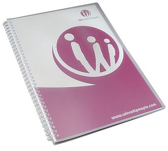 Notepads in a plastic cover