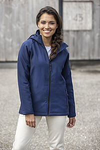 Notus womens padded softshell jacket, navy, M
