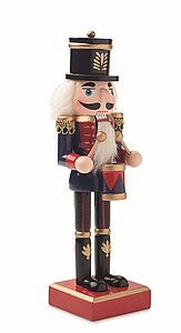 Nutcracker character ornament in wood