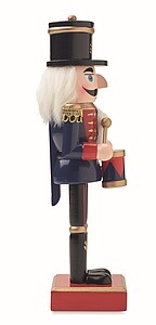 Nutcracker character ornament in wood