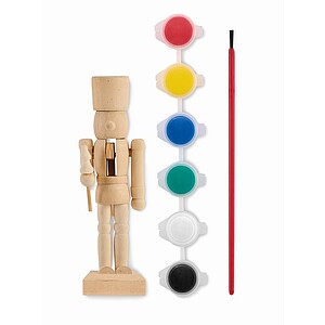 Nutcracker painting set, wood