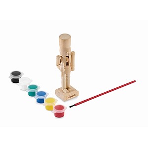 Nutcracker painting set, wood