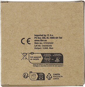 Nylon charging cable Jacob, white