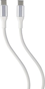 Nylon charging cable Jacob, white
