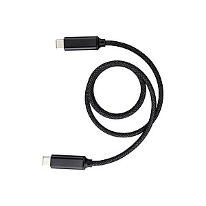 Nylon charging cable Janet, black