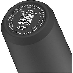 Ocean Bottle 350 ml insulated tumbler, obsidian black