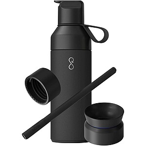 Ocean Bottle 500 ml 3-in-1 gift set, obsidian black