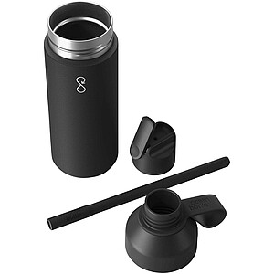 Ocean Bottle GO 500 ml vacuum insulated water bottle, obsidian black