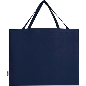 Odessa 220 g/m2 GRS recycled cotton tote bag 40L, navy