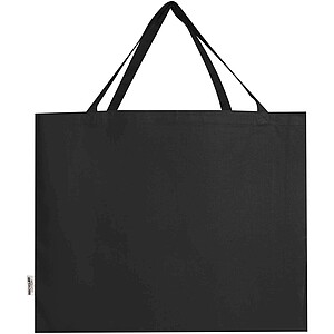 Odessa 220 g/m2 GRS recycled cotton tote bag 40L, solid black