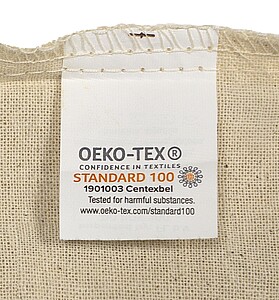 Oeko-Tex cotton (150 gsm) drawstring backpack Georgia, khaki