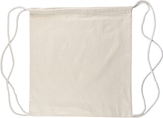 Oeko-Tex cotton (150 gsm) drawstring backpack Georgia, khaki