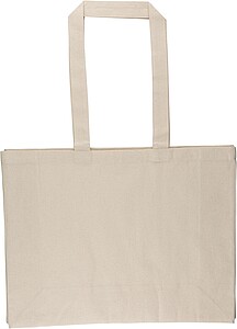 Oeko-Tex® cotton (180 gsm) shopping bag Novi, khaki