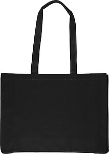 Oeko-Tex cotton (220 gsm) shopping bag Isaac, black