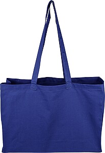 Oeko-Tex cotton (220 gsm) shopping bag Isaac, blue