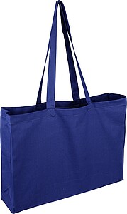 Oeko-Tex cotton (220 gsm) shopping bag Isaac, blue