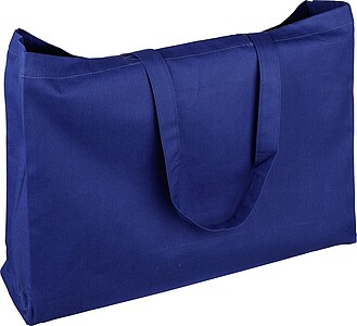 Oeko-Tex cotton (220 gsm) shopping bag Isaac, blue