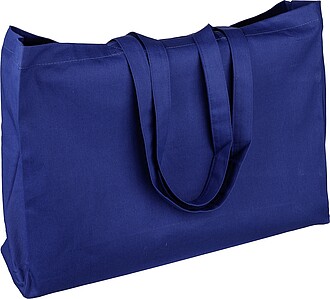 Oeko-Tex cotton (220 gsm) shopping bag Isaac, blue