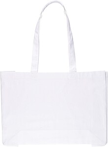 Oeko-Tex cotton (220 gsm) shopping bag Isaac, white