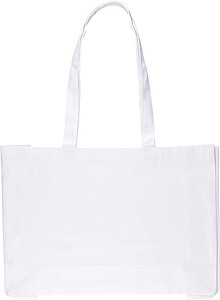 Oeko-Tex cotton (220 gsm) shopping bag Isaac, white