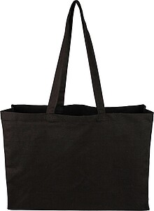 Oeko-Tex cotton (280 gsm) shopping bag Hugh, black