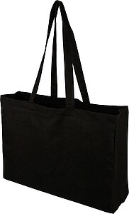 Oeko-Tex cotton (280 gsm) shopping bag Hugh, black