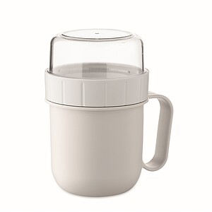 On the go cup in PP 450 ml, white