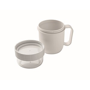 On the go cup in PP 450 ml, white