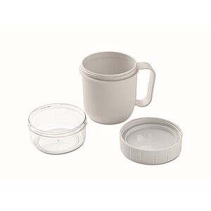 On the go cup in PP 450 ml, white