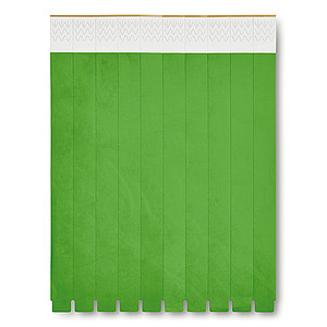 One sheet of 10 event wristbands. DuPont ™ Tyvek® 19mm wide.