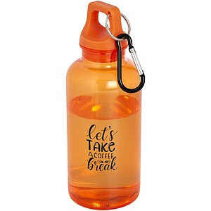 Oregon 400 ml RCS certified recycled plastic water bottle with carabiner