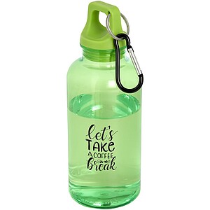 Oregon 400 ml RCS certified recycled plastic water bottle with carabiner
