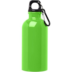 Oregon 400 ml RCS certified single wall stainless steel water bottle with carabiner, apple green