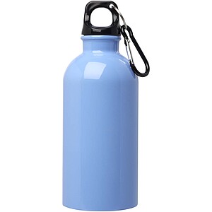 Oregon 400 ml RCS certified single wall stainless steel water bottle with carabiner, cloud blue