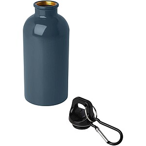 Oregon 400 ml RCS certified single wall stainless steel water bottle with carabiner, hale blue