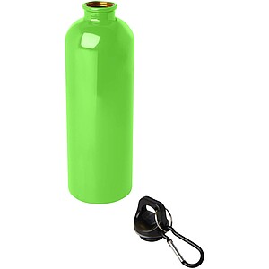 Oregon 750 ml RCS certified single wall stainless steel water bottle with carabiner, apple green