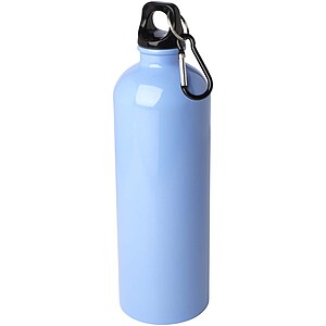 Oregon 750 ml RCS certified single wall stainless steel water bottle with carabiner, cloud blue