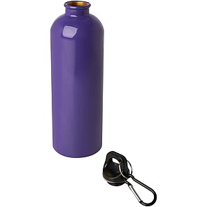 Oregon 750 ml RCS certified single wall stainless steel water bottle with carabiner, purple