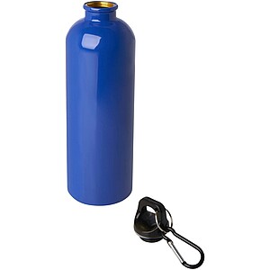 Oregon 750 ml RCS certified single wall stainless steel water bottle with carabiner, royal blue